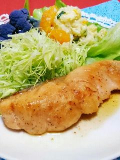 鮭のバター醤油味☆ステーキ風!-レシピのメイン写真