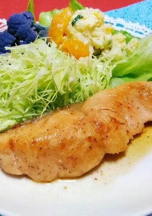 鮭のバター醤油味☆ステーキ風！-レシピのメイン写真