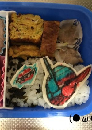 オブラートアートで仮面ライダービルド！-レシピのメイン写真