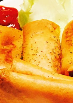 もちもち簡単☆ハムチーズ春巻き 大葉入り-レシピのメイン写真