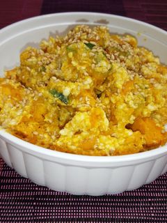 レンジで簡単☆カボチャのマヨ味噌白和え-レシピのメイン写真