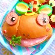 ロールパンでカエル☆