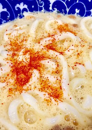 お茶漬けの素で簡単☆ふわとろ納豆うどん-レシピのメイン写真