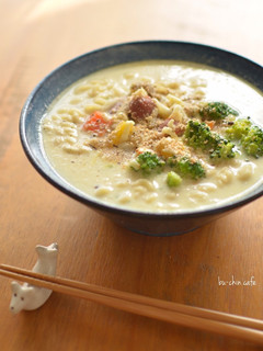 豆腐で簡単トロリ♡豆乳チャウダーラーメン-レシピのメイン写真