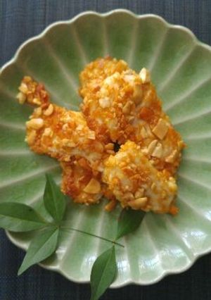 【使いきり】鶏肉の柿ピーナッツ焼き-レシピのメイン写真