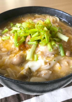 とろとろキノコの親子ラーメン-レシピのメイン写真
