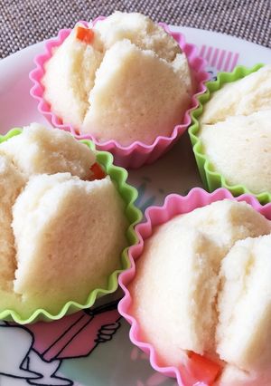 アレッ子の離乳食☆圧力鍋で米粉の蒸しパン-レシピのメイン写真