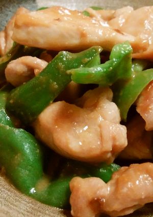 かぐら南蛮と鶏肉の味噌炒め-レシピのメイン写真