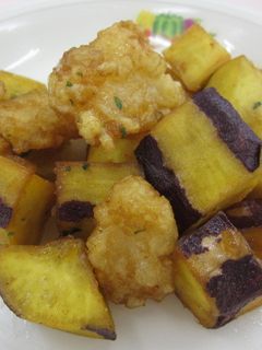 いかとさつま芋の揚げ煮 ★宇都宮学校給食-レシピのメイン写真