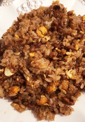 材料4つ！ずぼら女子の簡単納豆炒飯-レシピのメイン写真