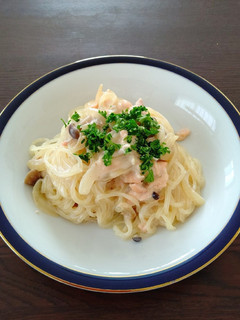減塩低たんぱく サーモンのクリームパスタ-レシピのメイン写真