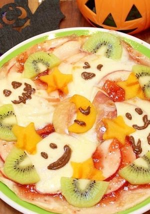 林檎とモッツァレラのフルーツおばけピザ-レシピのメイン写真