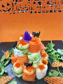 ハロウィン☆ロール寿司タワー-レシピのメイン写真