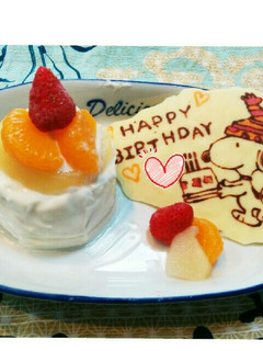 1歳☆バースデーケーキ-レシピのメイン写真