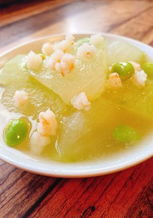 白だしで簡単!冬瓜の海老あんかけ-レシピのメイン写真