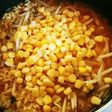 辛ラーメンでコーンたっぷりもやし担々麺