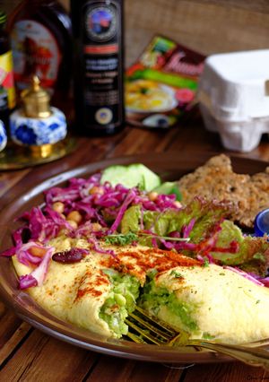 女子力×オシャ飯☆ワカモレのオムレツ！-レシピのメイン写真