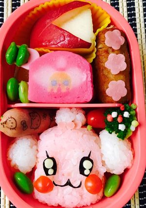 プリキュア ペコリン弁当 キャラ弁 デコ-レシピのメイン写真