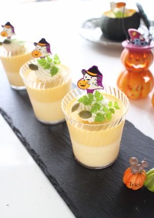 ホワイトチョコ&パンプキンムース-レシピのメイン写真