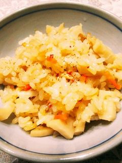 水炊き風!生姜香る冬の炊き込みご飯-レシピのメイン写真