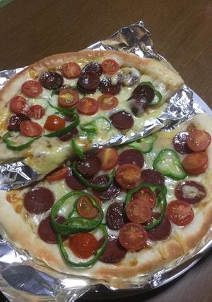 丸美屋麻婆豆腐の素ピザ-レシピのメイン写真