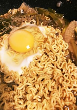 すき焼きのシメに辛ラーメン！-レシピのメイン写真