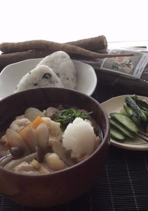 おろしで食べる！村山早生ごぼうのすいとん-レシピのメイン写真