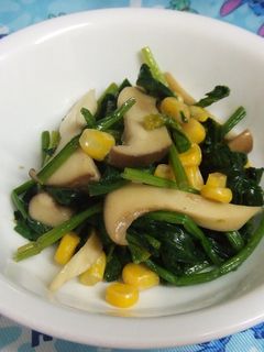 簡単!エリンギとほうれん草のバターソテー-レシピのメイン写真