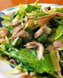 レタス外葉で☆レタスと水菜のホットサラダ