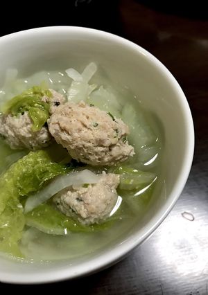 簡単♪さっぱり肉だんごスープ-レシピのメイン写真