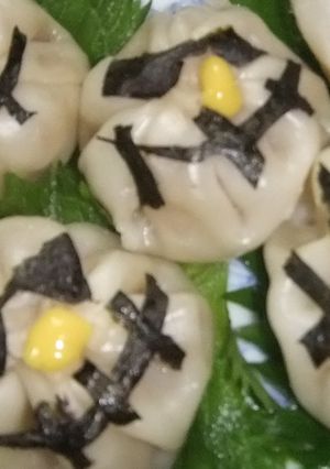 小籠包のハロウイン　ドクロ　がいこつ　-レシピのメイン写真
