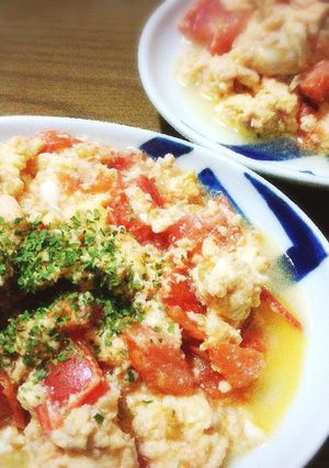 10分で★トマトとツナと卵の炒めもの-レシピのメイン写真