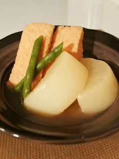 お大根と厚揚げといんげんの煮物♡-レシピのメイン写真