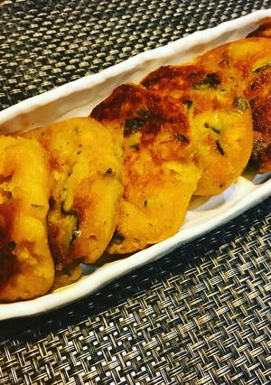 余ったかぼちゃの煮物でかぼちゃ団子 簡単-レシピのメイン写真