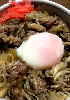 ☆めんつゆで簡単☆本格牛丼☆きのこ入り☆-レシピのメイン写真