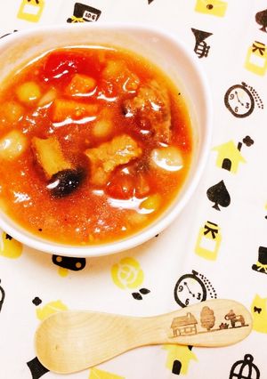 焼き鳥缶でトマトスープ-レシピのメイン写真