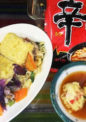 ♦️斬新✨辛ラーメンDeアレンジ2品♦️-レシピのメイン写真