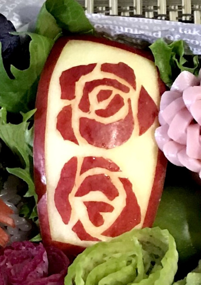 簡単 キャラ弁 りんご 飾り切り⑥-レシピのメイン写真