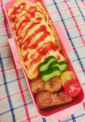女子高生オムライス弁当☆78-レシピのメイン写真