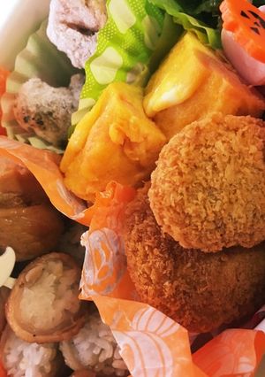 お弁当に〜＊食べ易い＊肉巻きおにぎり-レシピのメイン写真
