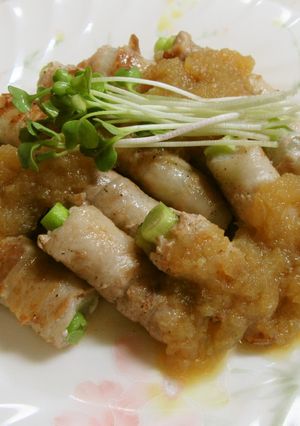 アスパラの肉巻き＊こぶおろしかけ-レシピのメイン写真