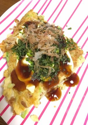 お好み焼き風オムレツ-レシピのメイン写真