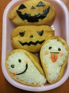 キャラ弁!ハロウィン いなり寿司!-レシピのメイン写真