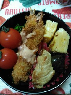 エビフライ&茄子の煮浸し弁当-レシピのメイン写真