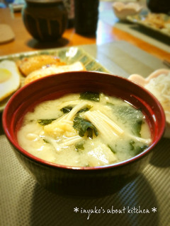 ⁂えのき 油揚げ わかめのお味噌汁⁂-レシピのメイン写真