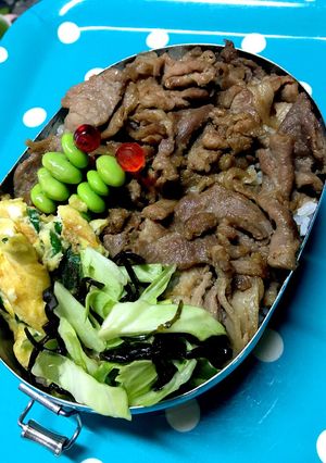 ガッツリ！生姜焼き弁当-レシピのメイン写真