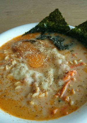 簡単★チーズ豆乳辛ラーメン♪-レシピのメイン写真