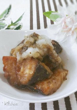 ブリの味噌竜田揚げ♥茄子こぶおろし-レシピのメイン写真