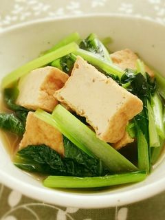 厚揚げと小松菜のさっと煮-レシピのメイン写真