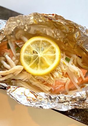 超簡単！鮭のホイル焼き のせて焼くだけ-レシピのメイン写真